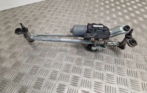 Front wiper linkage and motor