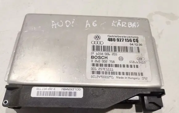 Audi A6 S6 C6 4F Gearbox control unit/module 4B0927156CQ ZF6058006205 0260002758