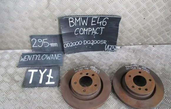 BMW 3 E46 Rear brake disc TARCZEHAMULCOWE
