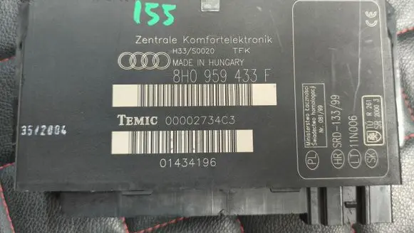 Audi A4 S4 B6 8E 8H Comfort/convenience module 8H0959433F 00002734C3 01434196