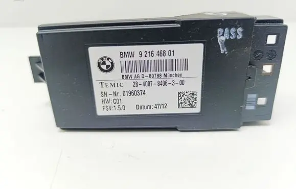 BMW 1 F20 F21 Seat heating relay 9216468