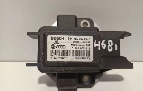 Volkswagen PASSAT B5.5 ESP acceleration yaw rate sensor 4B0907637A 0265005213 07207007380Y