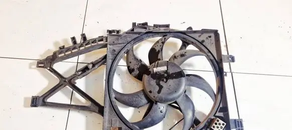 Opel Tigra B Radiator cooling fan shroud 13208239 0037018