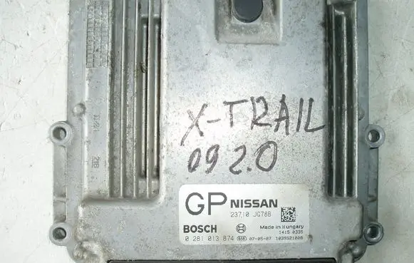Nissan X-Trail T31 Engine control unit/module 23710JG78B 0281013874