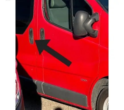 Opel Vivaro Sliding door exterior handle 91168527 9385032 91168523