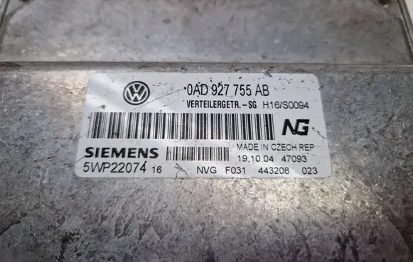 Volkswagen Touareg I Transfer box differential control unit 0AD927755AB 5WP22074 H16S0094
