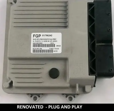 Fiat Punto (188) Engine control unit/module 51796242 7160011503 64CHECD9G