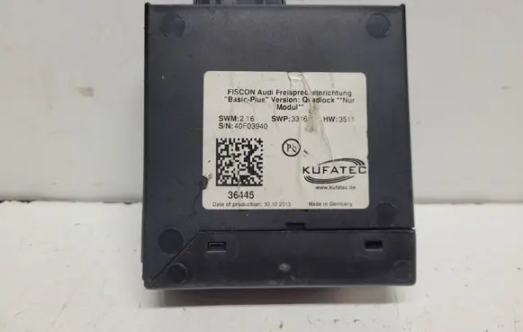 Audi A4 S4 B8 8K Other control units/modules 40F03940 SWP3316 36445