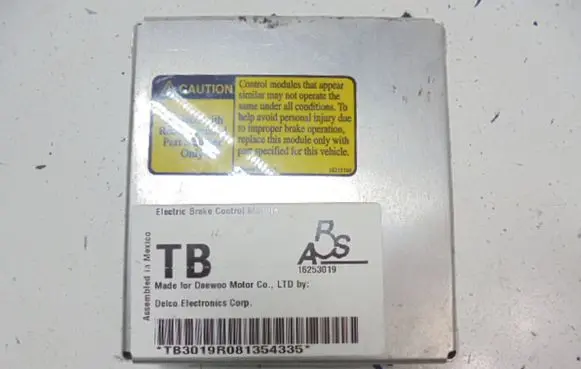 Chevrolet Lanos ABS control unit/module 16253019