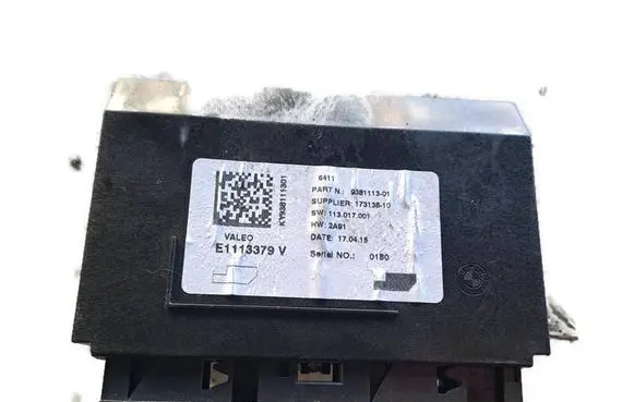 BMW 1 F20 F21 Air conditioner control unit module 9381113 17313810 E1113379V