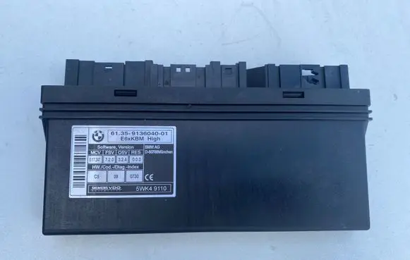 BMW 5 E60 E61 Comfort/convenience module 9136040 5WK49110