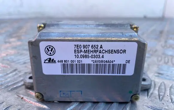 Porsche Cayenne (9PA) ESP acceleration yaw rate sensor 7E0907652A 10098503034 448801001021
