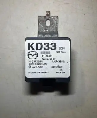 Mazda 6 Keyless (KESSY) go control unit/module KD33675D4 X1T55071 24263808