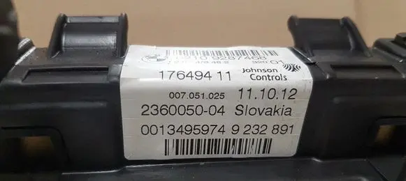 BMW 1 F20 F21 Speedometer (instrument cluster) 62109287468 17649411 236005004