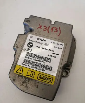BMW X3 E83 Airbag control unit/module 0285001870 3424581