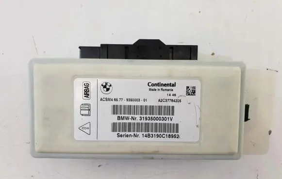 BMW 5 F10 F11 Airbag control unit/module 9350003
