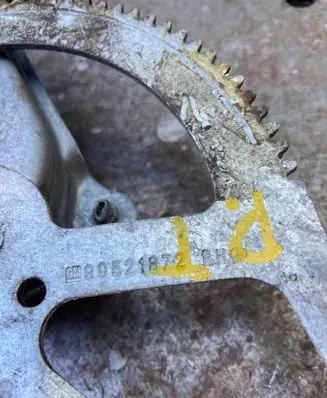 Opel Astra G Rear door manual window regulator 