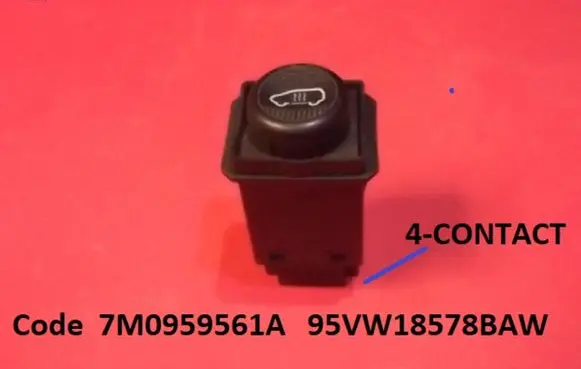 Seat Alhambra (Mk1) Air circulation switch 7M0959561A 95VW18578BAW