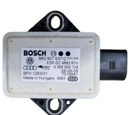 Audi A5 8T 8F ESP acceleration yaw rate sensor 8K0907637C