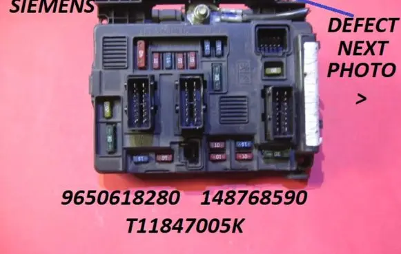 Citroen C5 Fuse module 9650618280 148768590