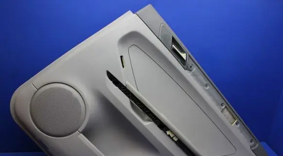 Rear door card panel trim