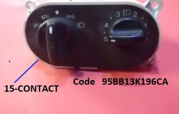 Ford Mondeo MK II Light switch 95BB13K196CA