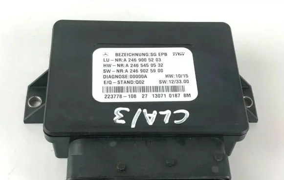 Mercedes-Benz CLA C117 X117 W117 Hand brake control module A2469005203