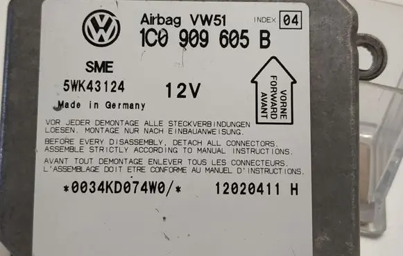 Seat Leon (1M) Airbag control unit/module 1C0909605B