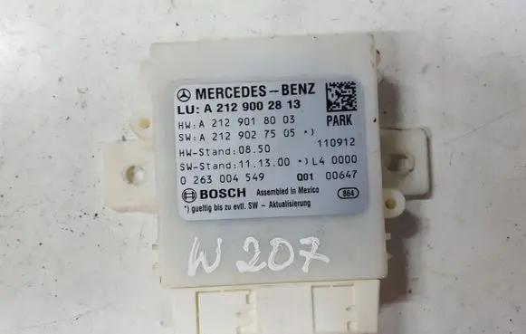 Mercedes-Benz E C207 W207 Parking PDC control unit/module A2129002813