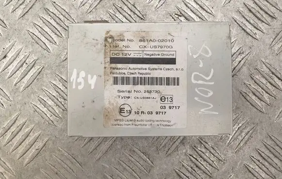 Toyota Auris 150 MMI control unit 861A002010