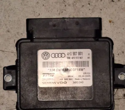Audi A6 S6 C6 4F Hand brake control module 5WK32443 4F0910801 4F0907801