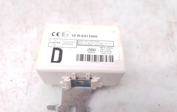 Toyota Yaris Door central lock control unit/module 10R0311005 897410D450 20191025