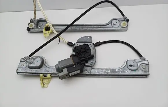 Peugeot 1007 Front door window regulator with motor 503620080210