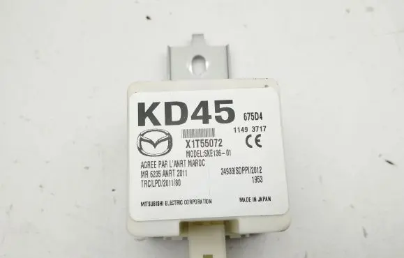 Mazda 6 Keyless (KESSY) go control unit/module KD45675D4