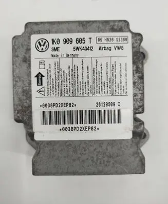 Volkswagen Golf VI Airbag control unit/module 1K0909605T 0038PD2XEP82 05H020S2300