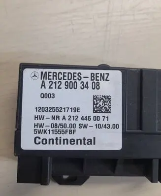 Mercedes-Benz E W212 Fuel injection pump control unit/module A2129003408 5WK11555FBF A2124460071