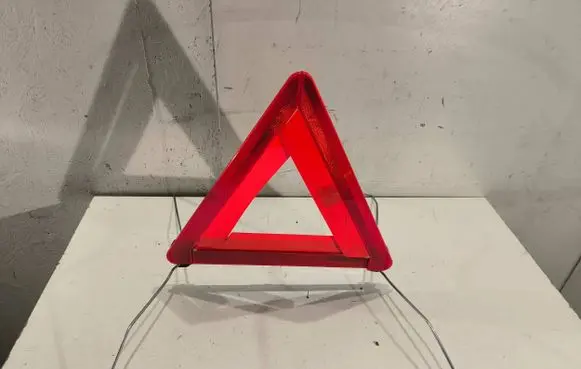 Jaguar X-Type Emergency warning sign 