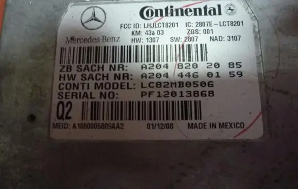 Mercedes-Benz ML W164 Other control units/modules A2048202085 AC035