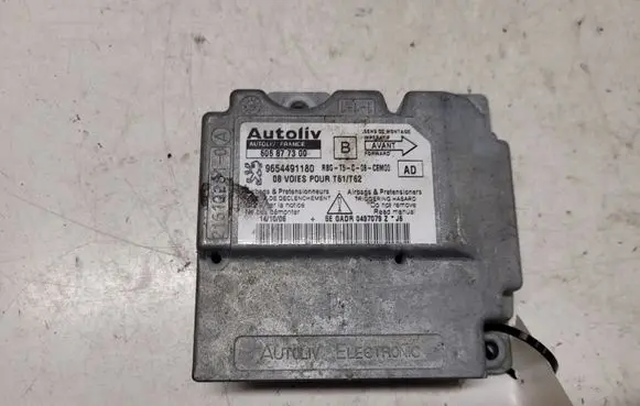 Peugeot 307 Airbag control unit/module 9654491180 606877300