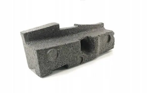 Front bumper foam support bar