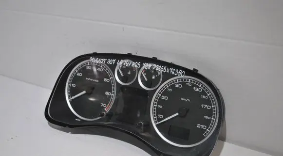 Peugeot 307 Speedometer (instrument cluster) 9655476380 216785015 NS5934688