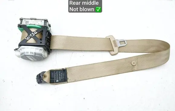 Audi A8 S8 D4 4H Middle seatbelt (rear) 4H0857807K