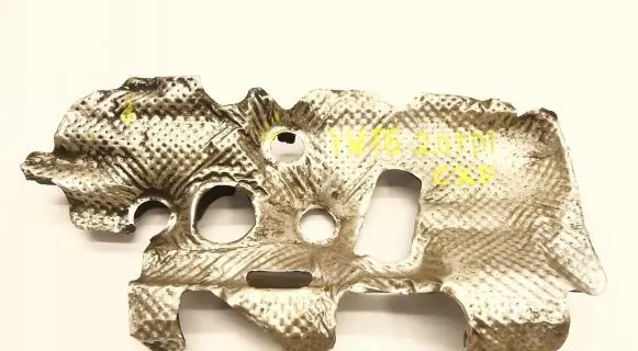 Heat shield in engine bay