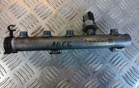 Audi A6 S6 C6 4F Fuel main line pipe 059130089AA