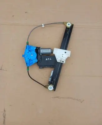 Rear door window regulator with motor