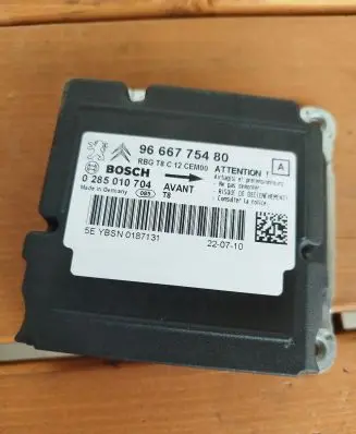 Peugeot 3008 I Airbag control unit/module 9666775480