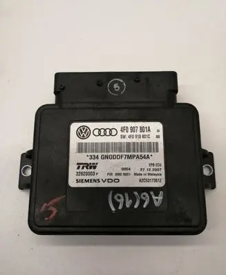 Audi A6 S6 C6 4F Hand brake control module 4F0907801A 4F0910801C
