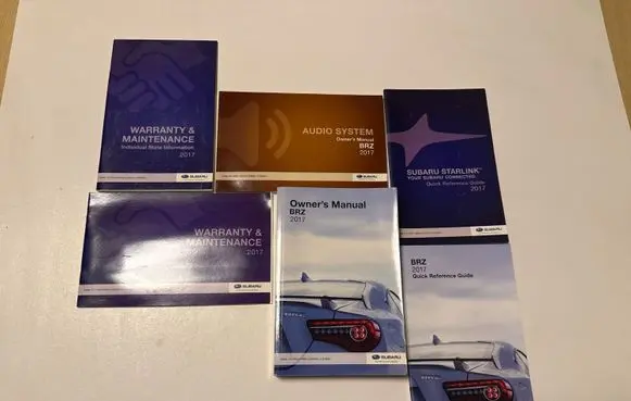 Subaru BRZ Owners service history hand book 