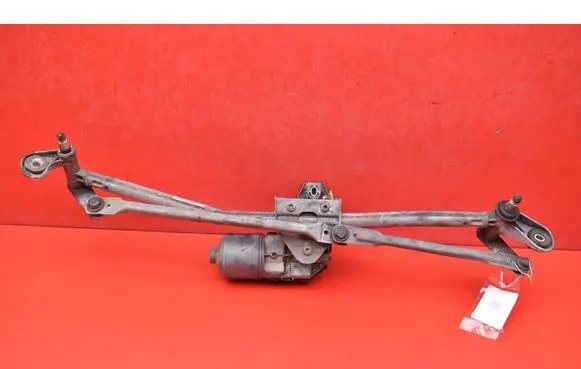 Front wiper linkage and motor