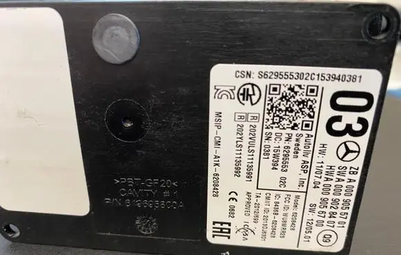 Mercedes-Benz ML W166 Blind spot module A0009055701 0009055701 A0009028407